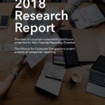 EU Directive: Companies failing to report meaningful information about their impacts on society and the environment